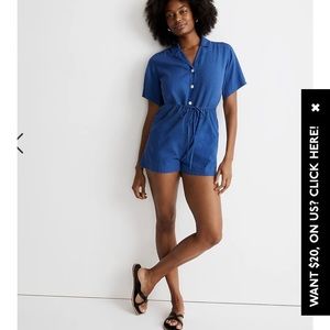 Madewell Button Front Romper
